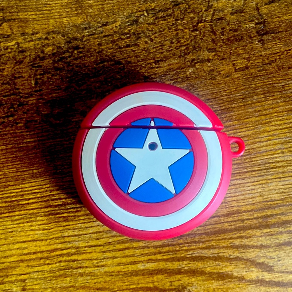 Captain America themed AirPod 1st generation case